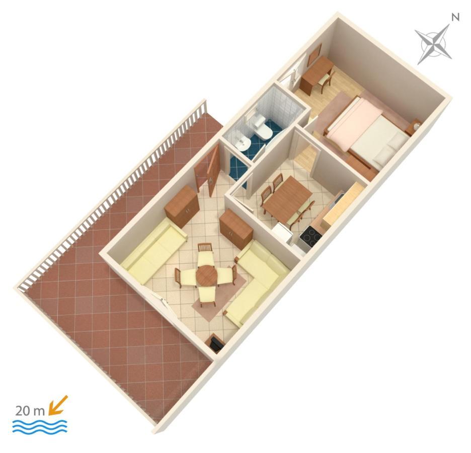 Apartment Milna 2461C 루카박 외부 사진